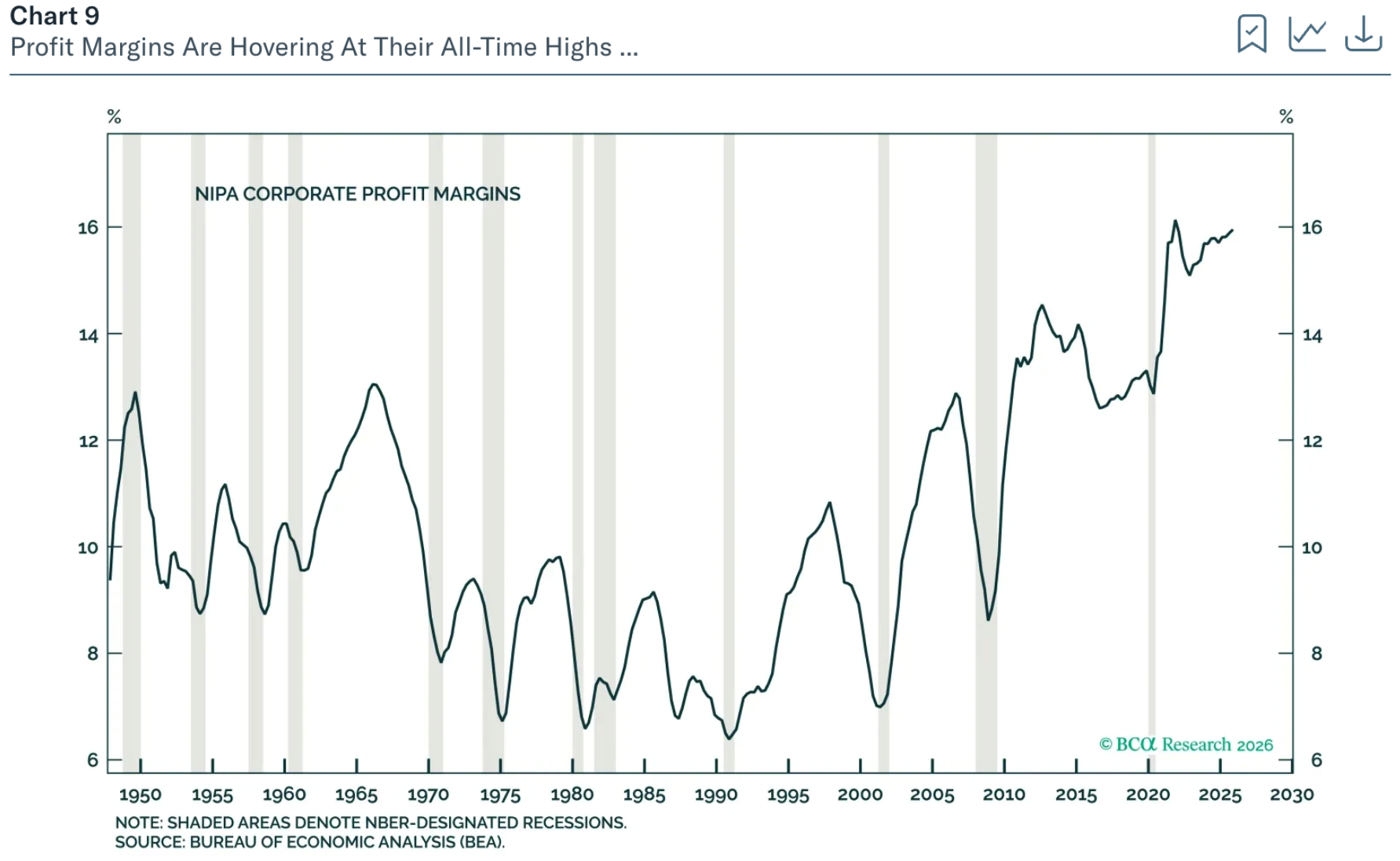 80-Year Profit Margin Chart