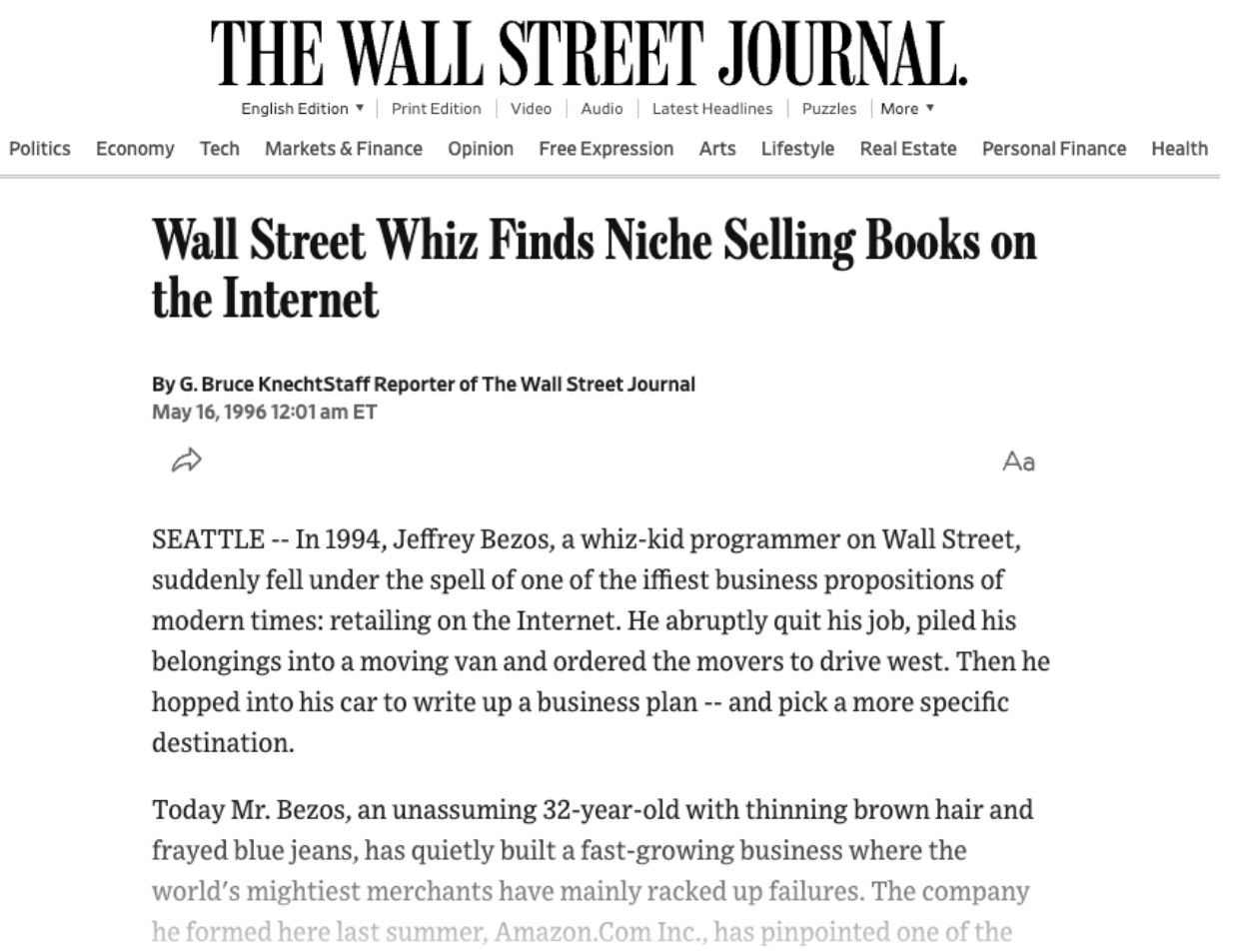Amazon 1996